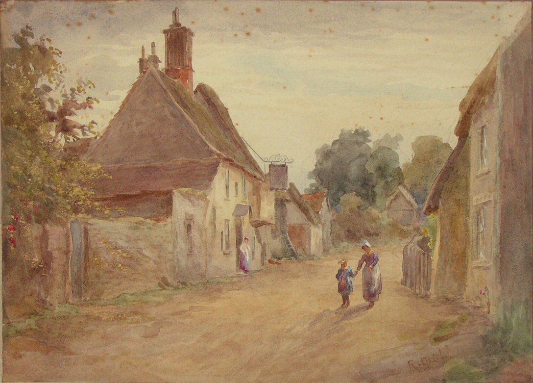 Watercolour - The Bell Inn, Wendon, Essex