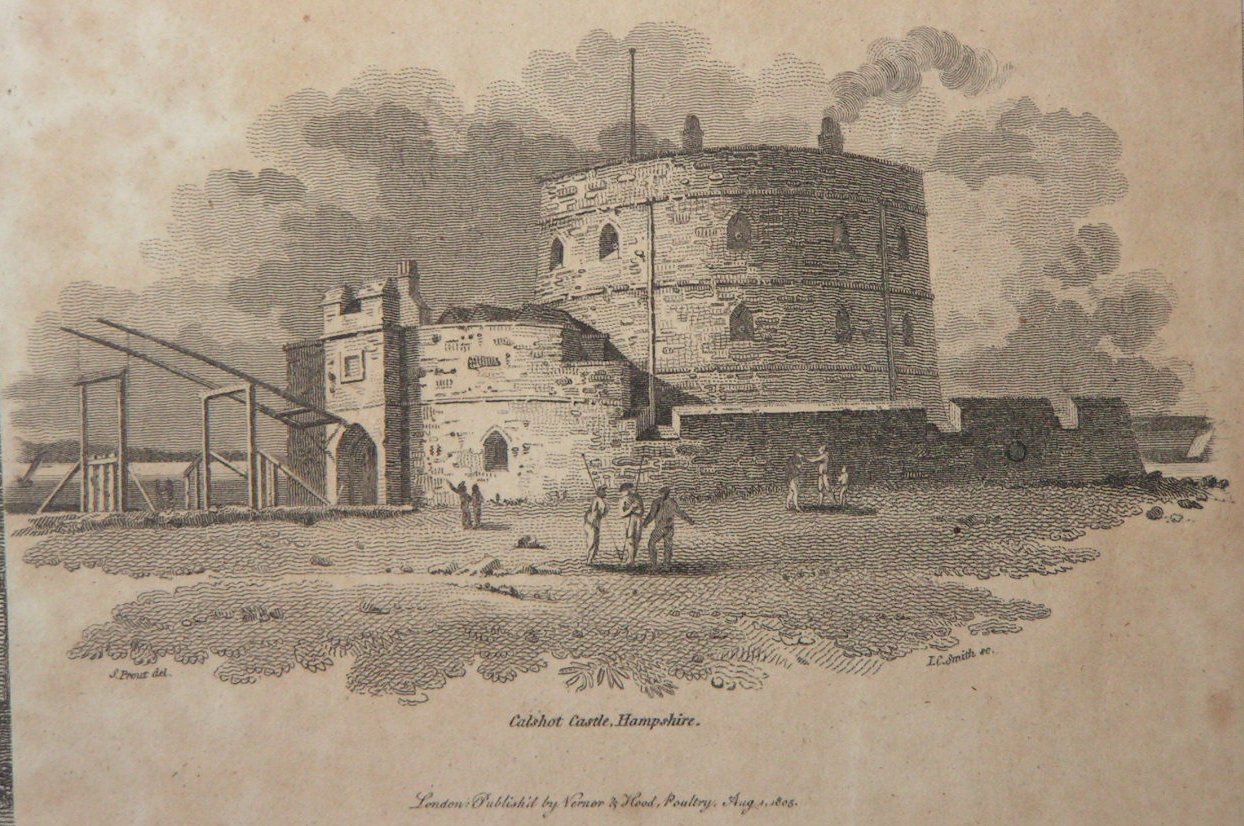Print - Calshot Castle, Hampshire. - Smith