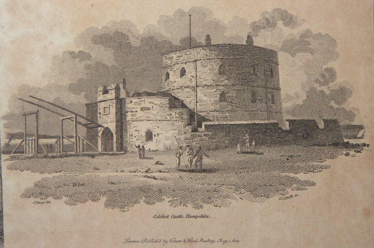 Print - Calshot Castle, Hampshire. - Smith