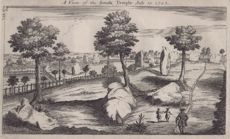 Print - A view of the South temple July 15 1723