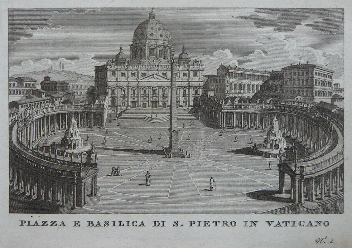 Print - Piazza e Basilica di S. Pietro in Valicano