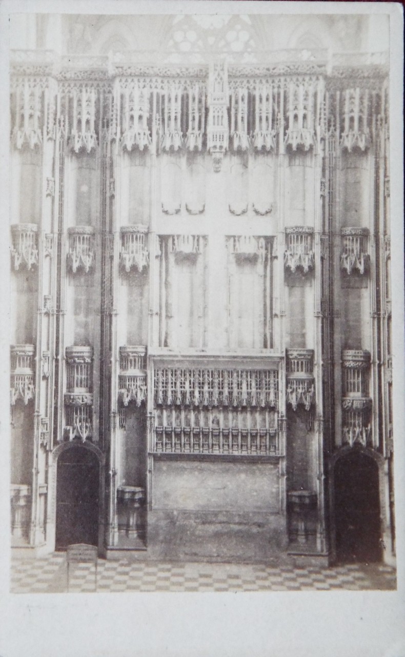 Photograph - St. Alban's Abbey. The High Altar.