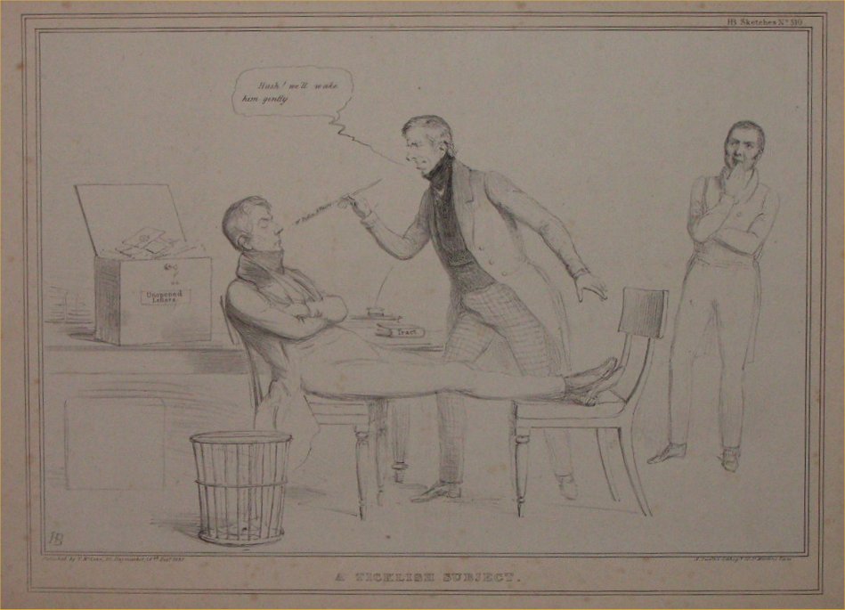 Lithograph - 510: A Ticklish Subject - Ducote