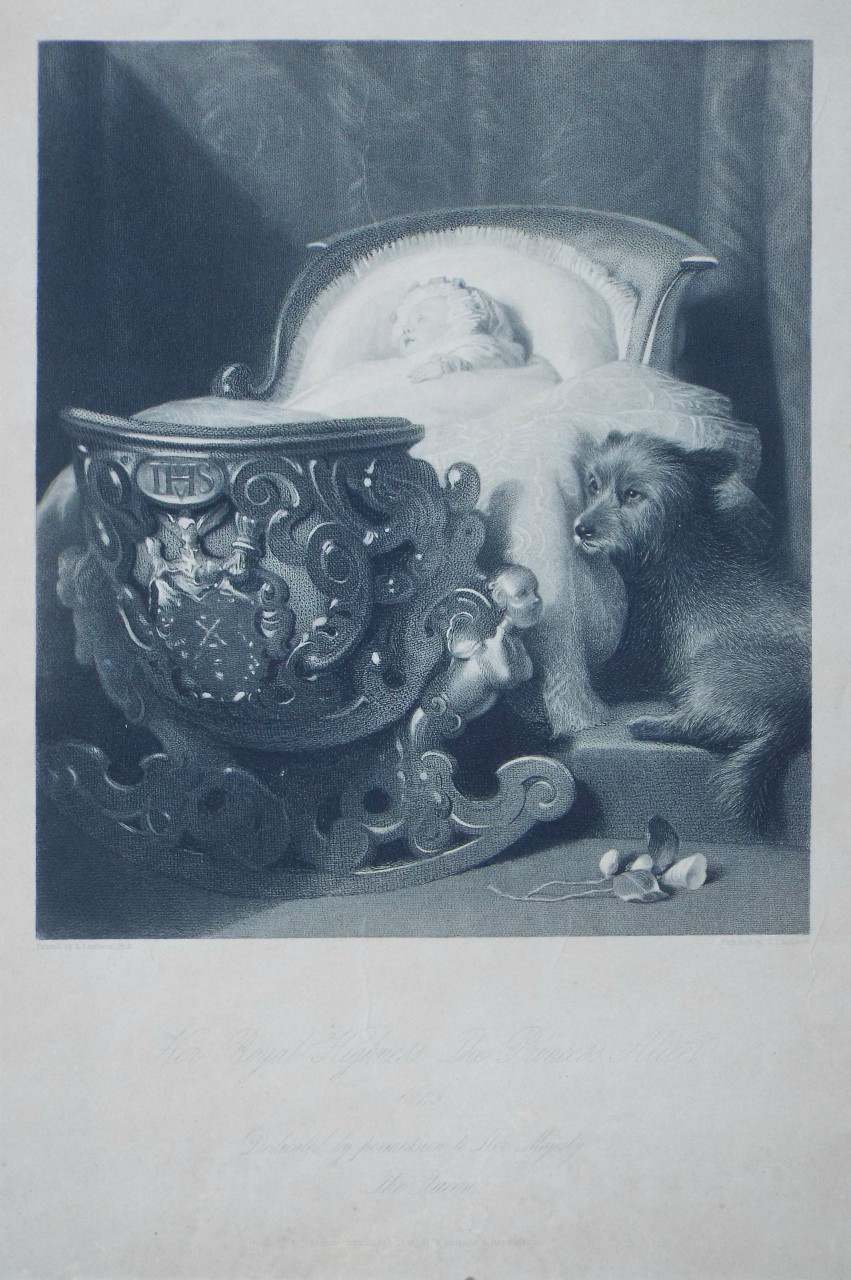 Print - Her Royal Highness The Princess Alice. 1843. - Landseer