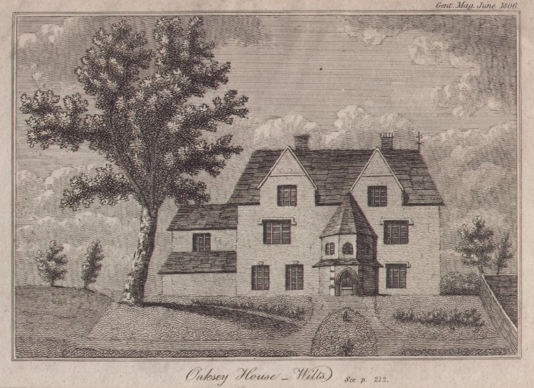 Print - Oaksey House - Wilts.