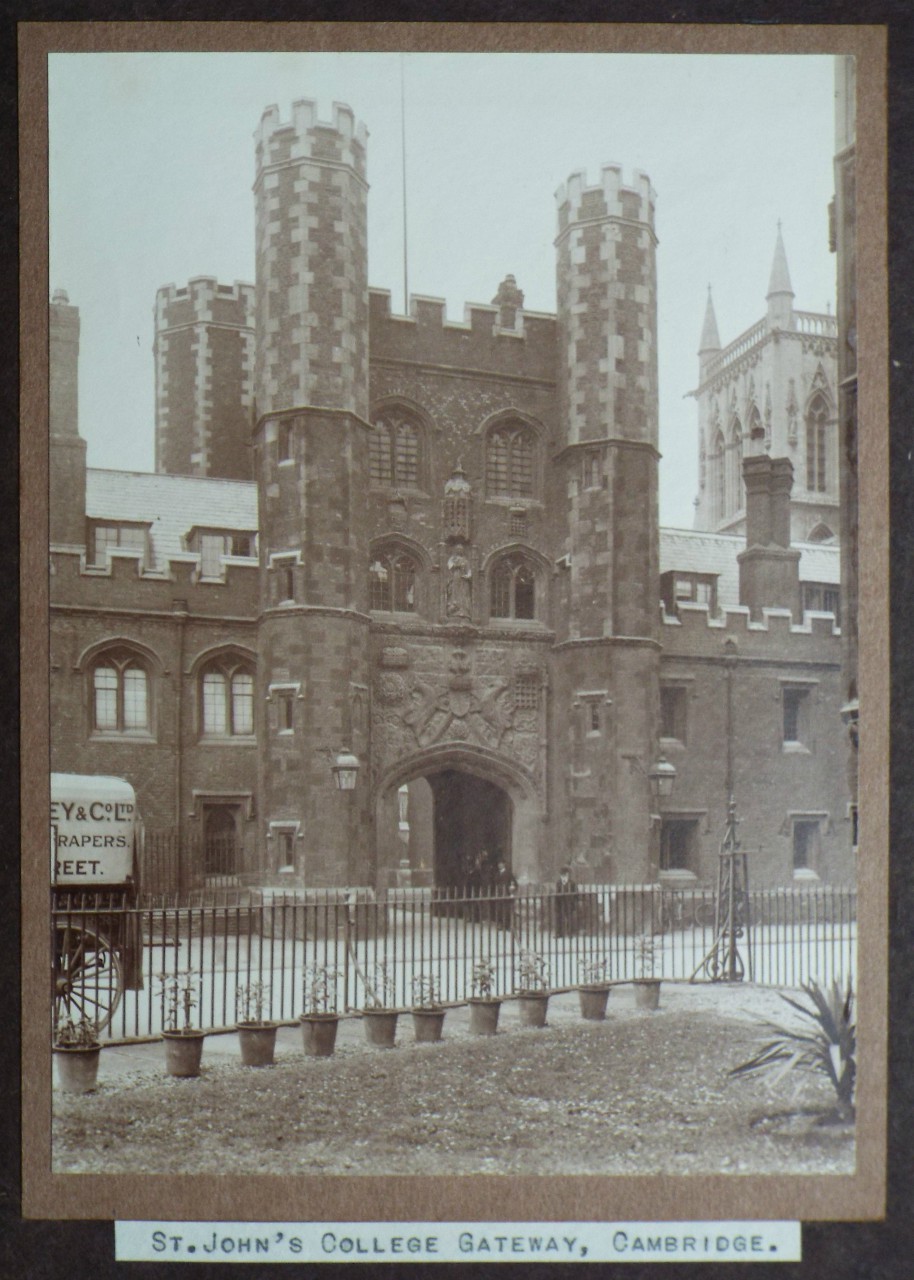 Photograph - St. John's College Gateway, Cambridge.