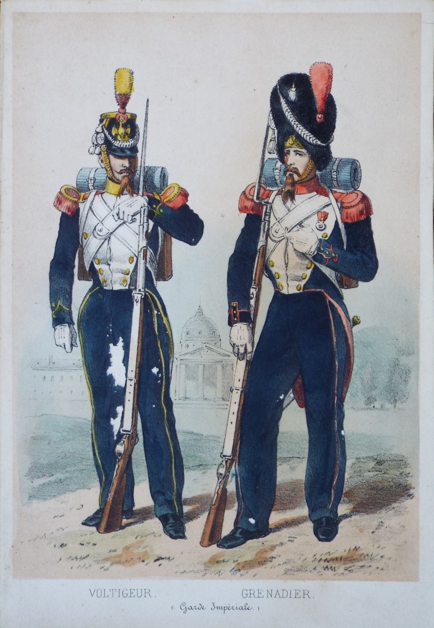 Lithograph - Voltigeur. Grenadier. (Garde Imperiale)