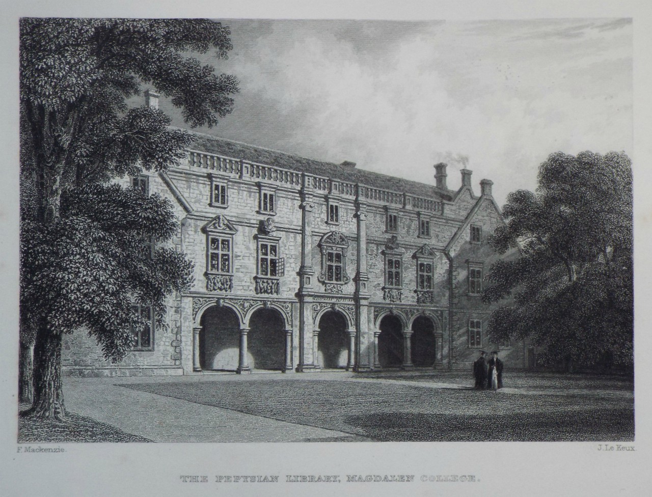 Print - The Pepsyan Library, Magdalen College. - Le