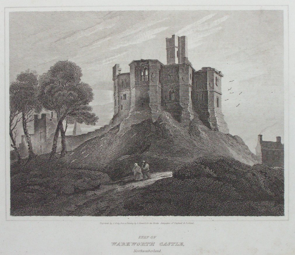 Print - Keep of Warkworth Castle, Northumberland. - Greig