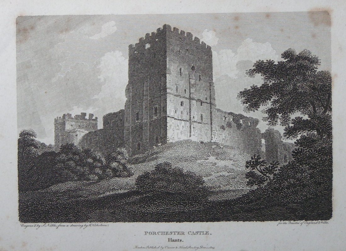 Print - Porchester Castle, Hants. - Noble