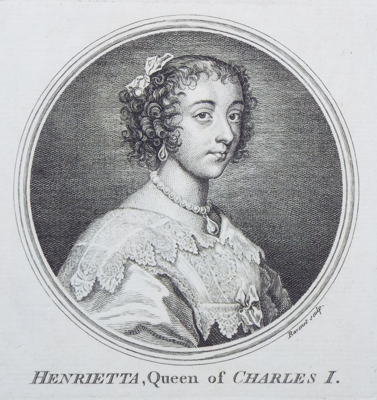 Print - Henrietta, Queen of Charles I. - 