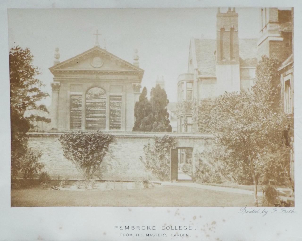 Photograph - Pembroke College - from the Master's Garden.