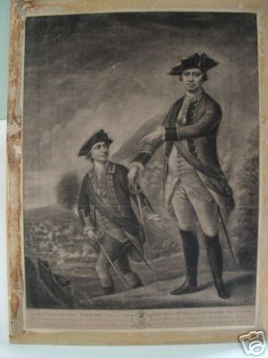 Mezzotint - The Honble.Lieut.General Sherard,Coll. of His Majesty's 69th Regt. or South Lincoln Volunteers. - Greenwood