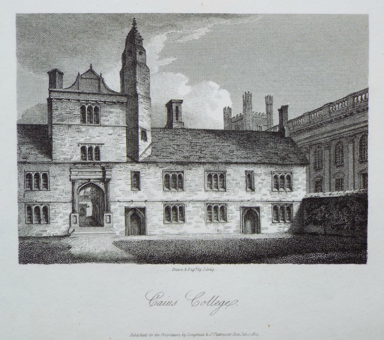 Print - Caius College. - Greig