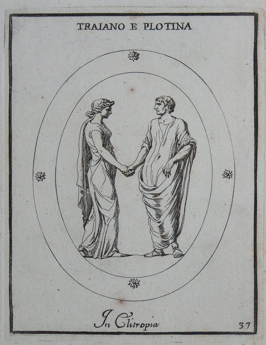 Print - Traiano e Plotina in Clitropia - Galestruzzi
