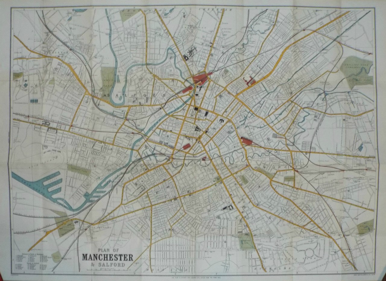 Map of Manchester - Manchester
