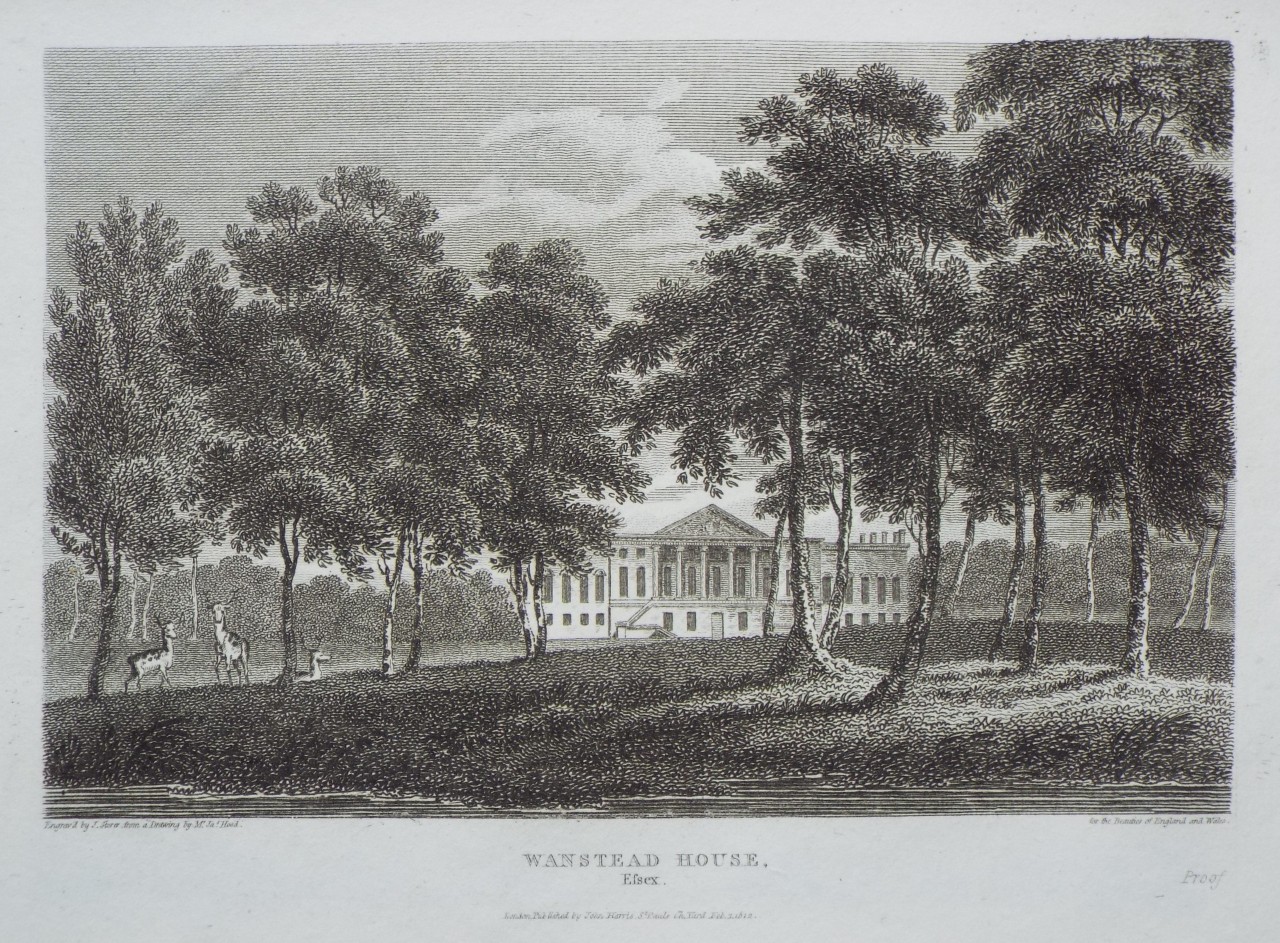 Print - Wanstead House, Essex. - Storer