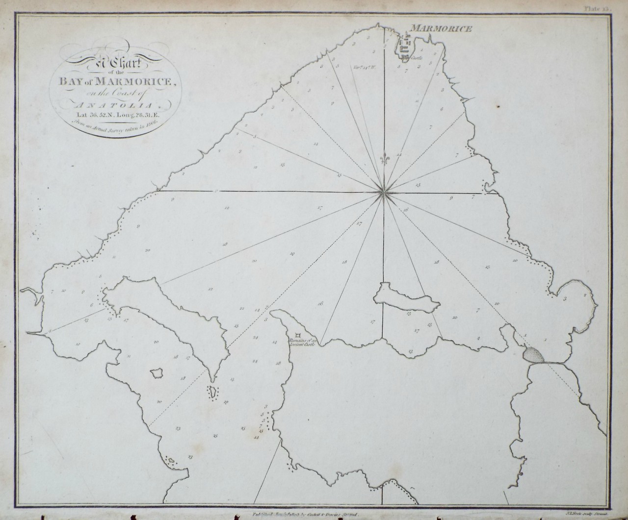 Map of Bay of Marmaris