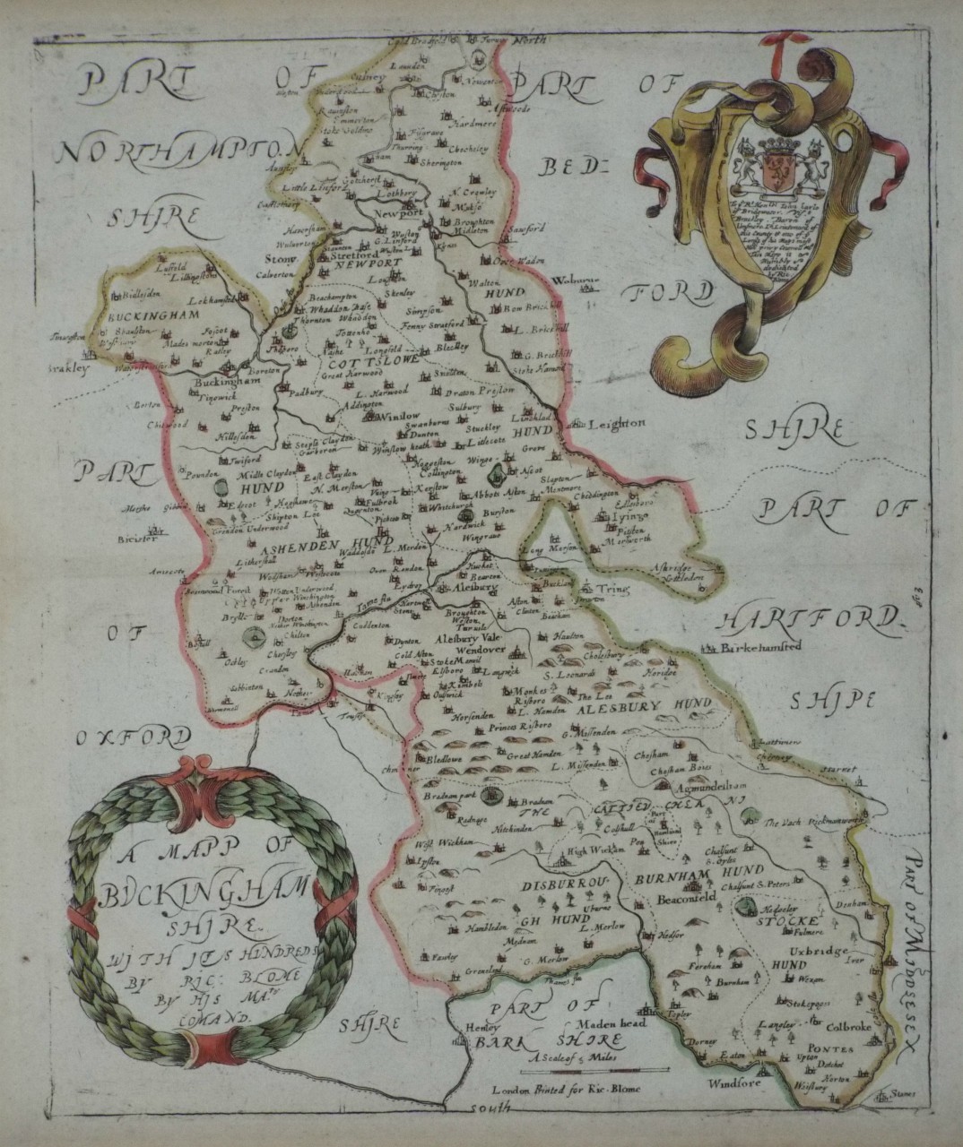 Map of Buckinghamshire - Blome