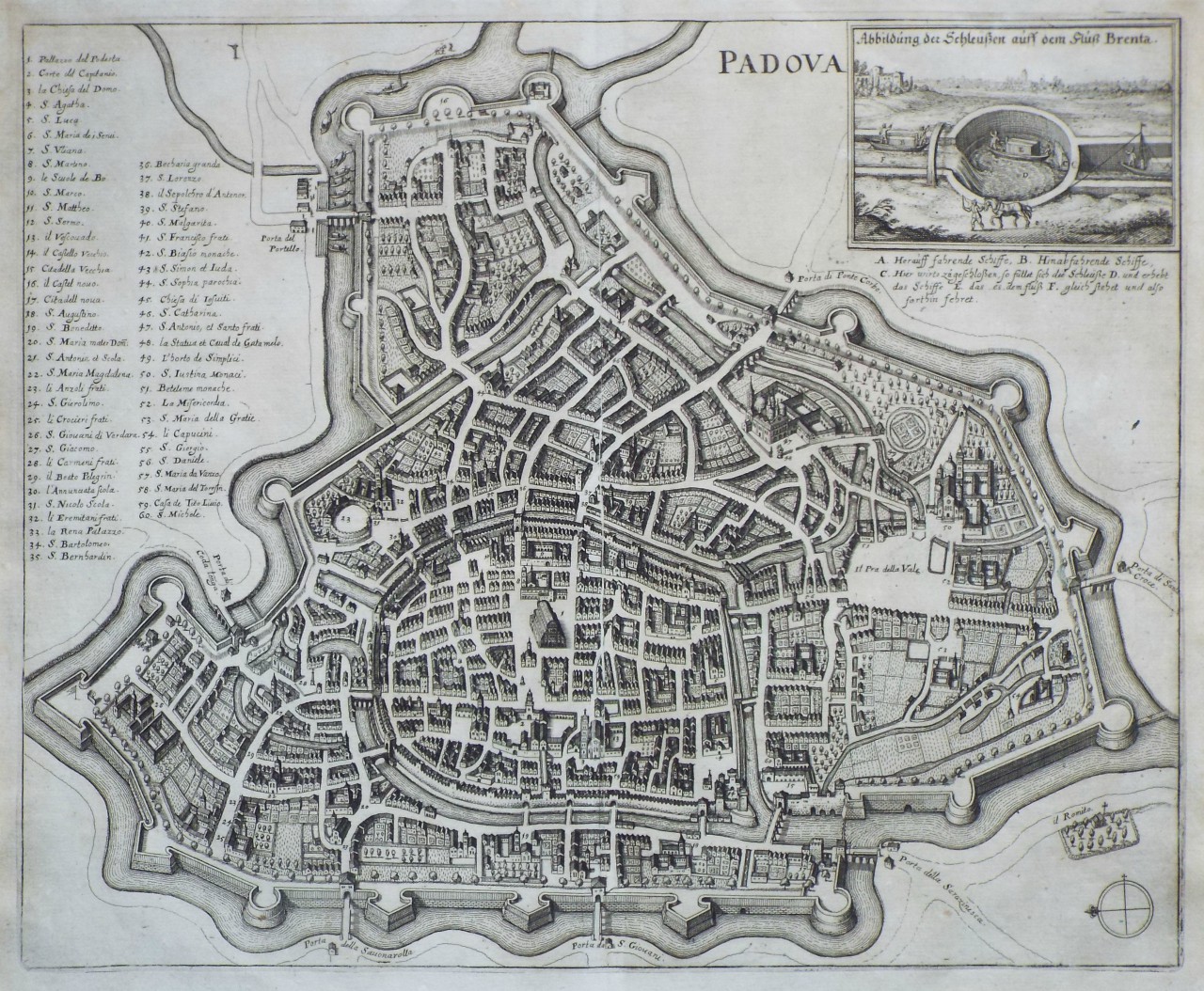 Map of Padua - Padua