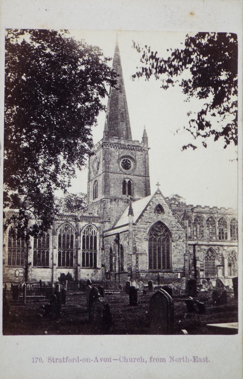 Photograph - Stratford-on-Avon - church, from North-East.
