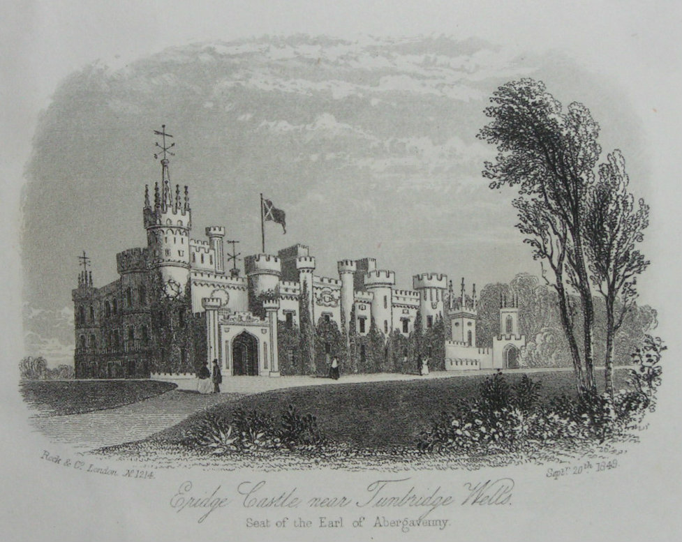 Steel Vignette - Eridge Castle near Tunbridge Wells Seat of the Earl of Avergavenny - Rock