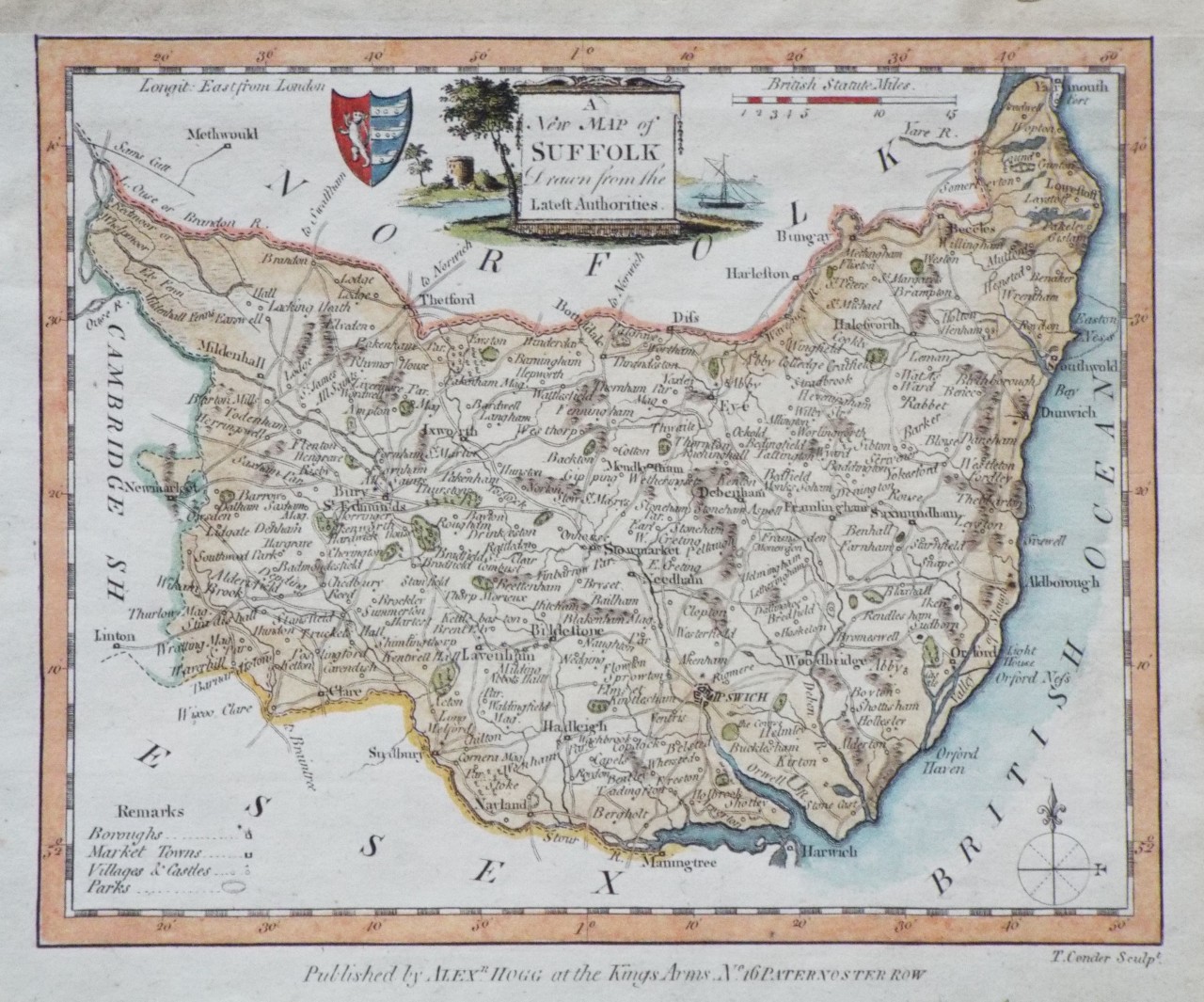 Map of Suffolk
