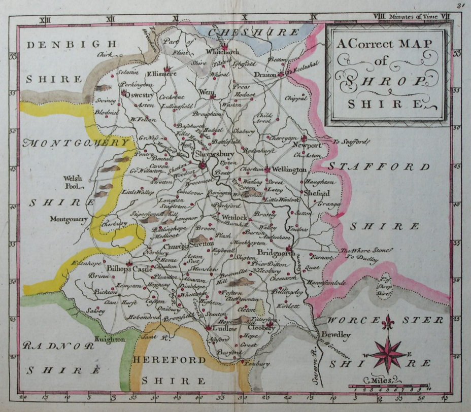 Map of Shropshire - Osborne