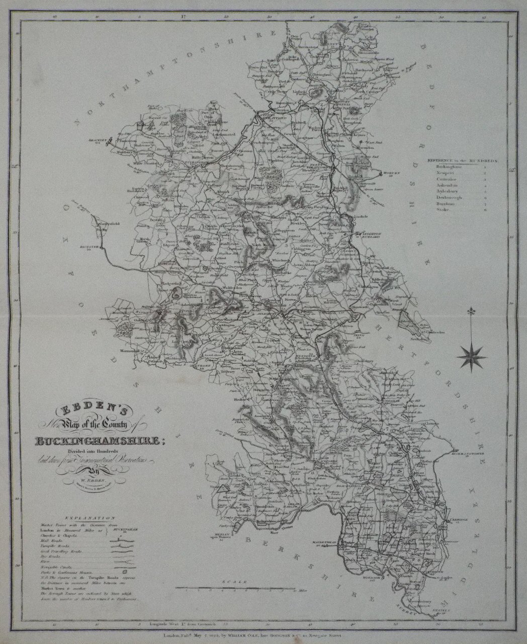 Map of Buckinghamshire - Ebden