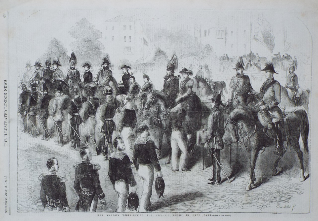 Wood - Her Majesty Distributing the Victoria Cross, in Hyde Park.