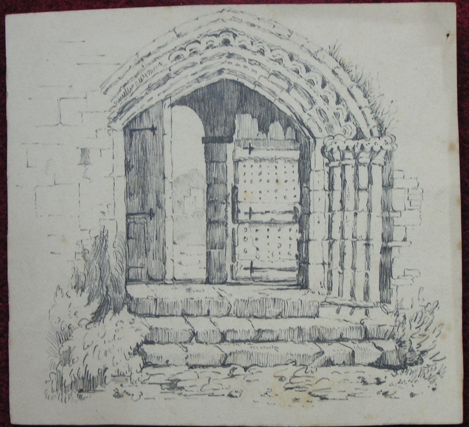 Pencil sketch - (Gothic Doorway)
