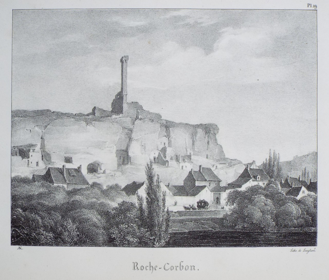Lithograph - Roche-Corbon.