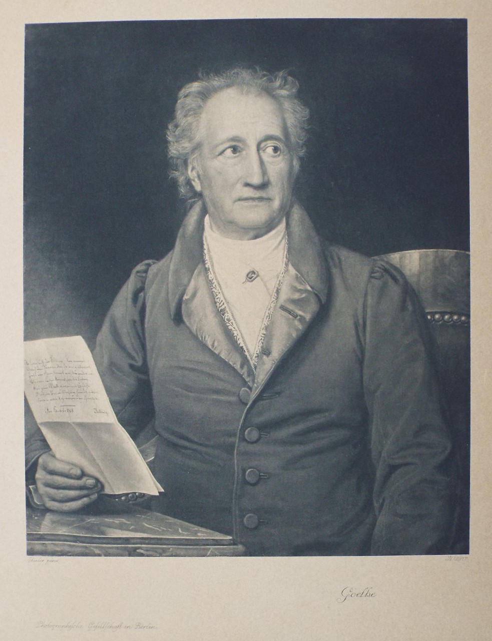 Photogravure - Goethe