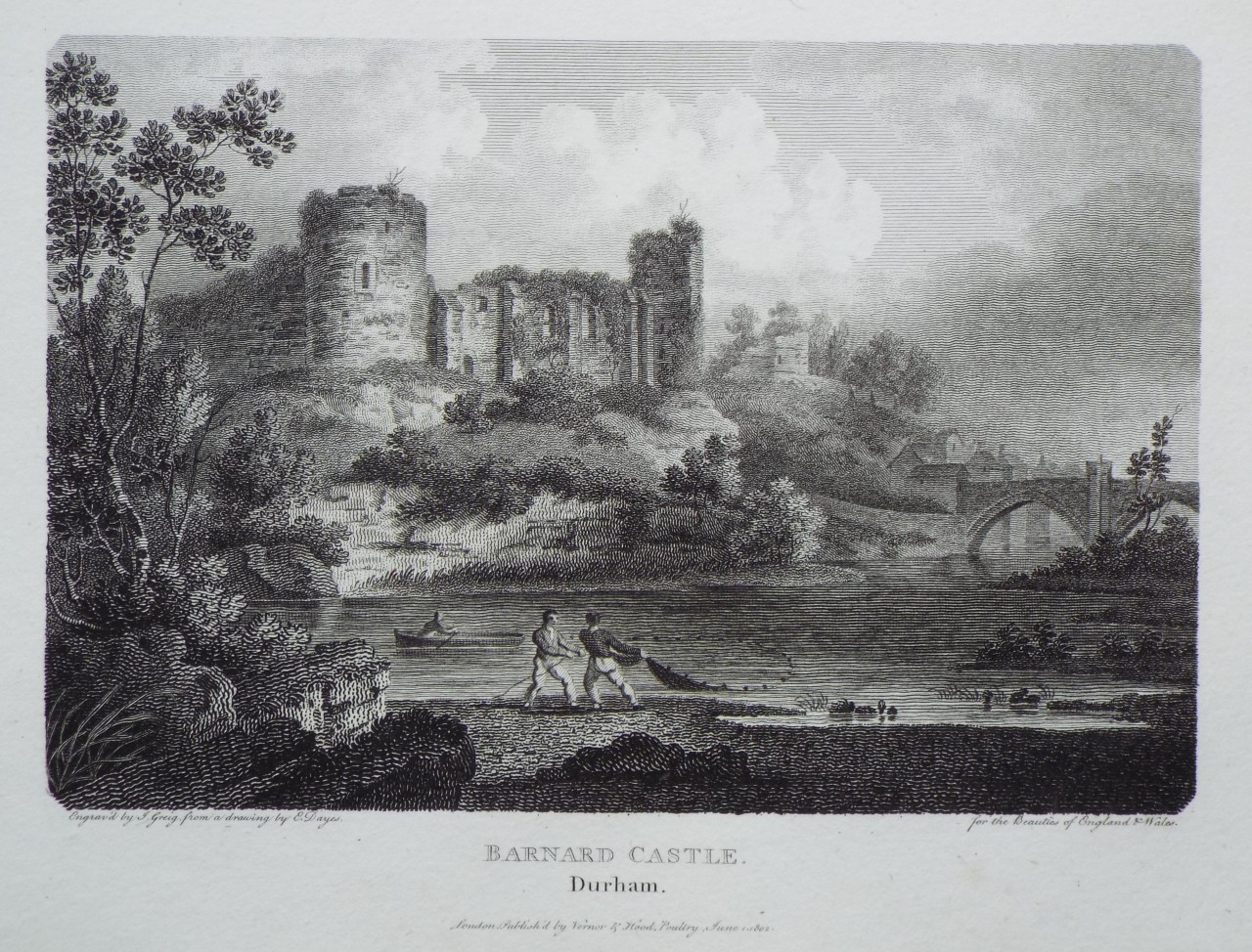 Print - Barnard Castle. Durham. - Greig