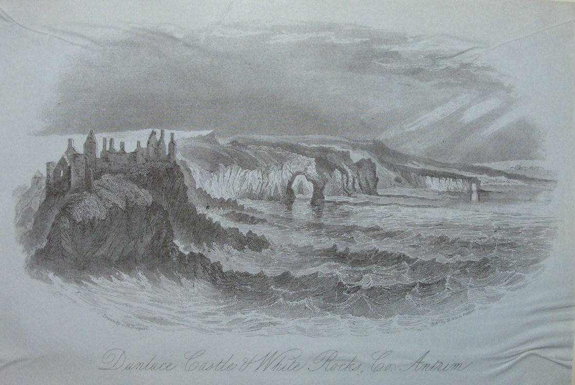 Steel Vignette - Dunluce Castle & White Rocks, Co. Antrim
