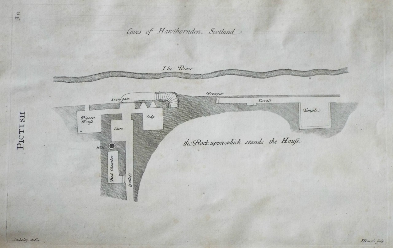 Print - Pictish Caves of Hawthornden, Scotland