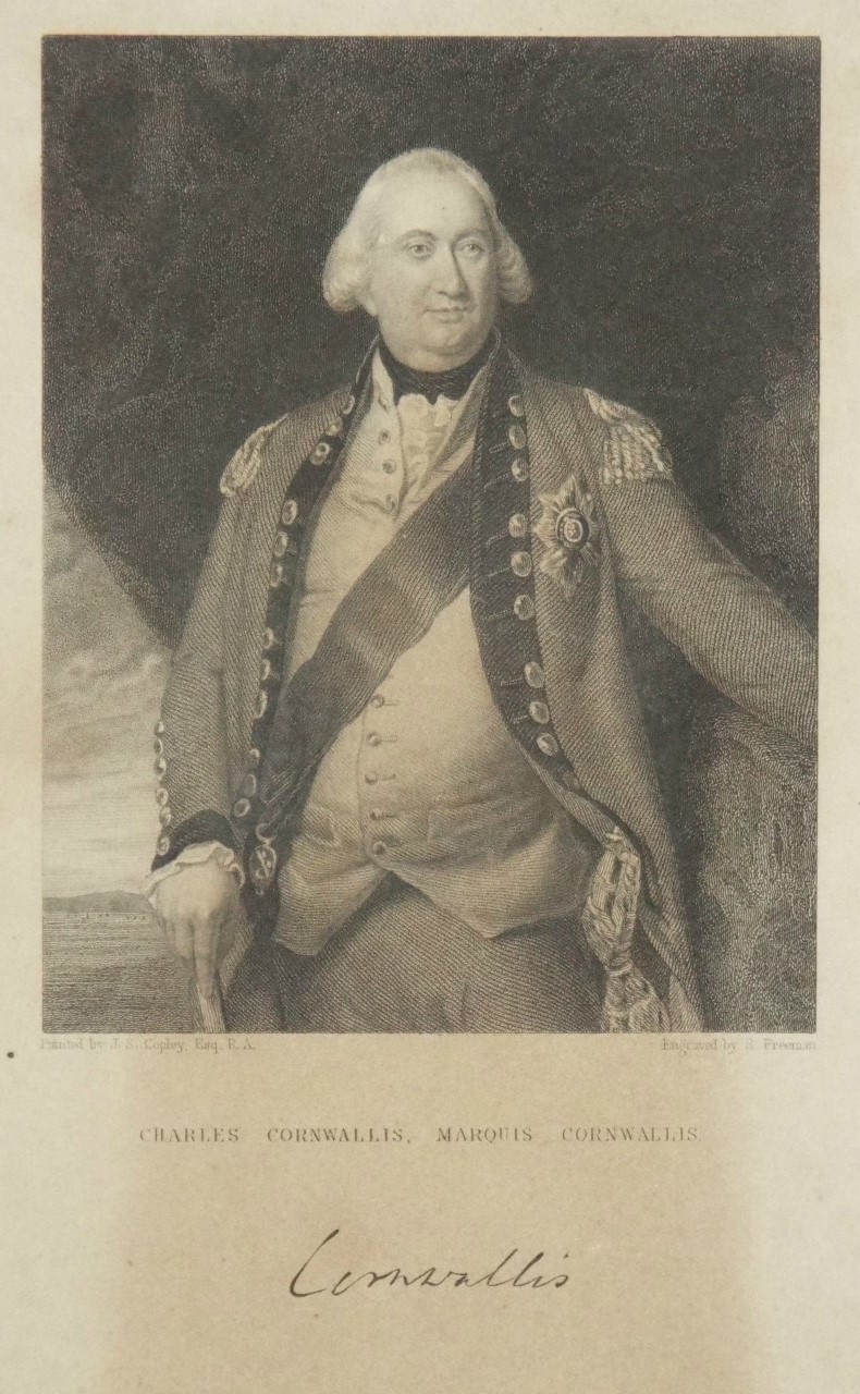 Print - Charles Cornwallis, Marquis Cornwallis. - Freeman