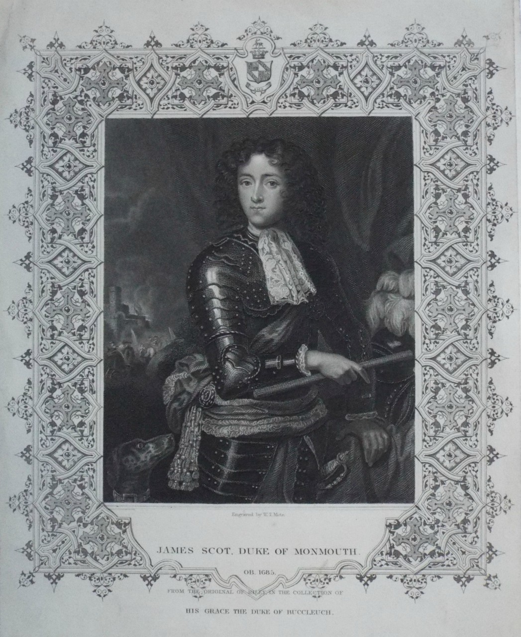 Print - James Scot, Duke of Monmouth. OB. 1685. - Mote
