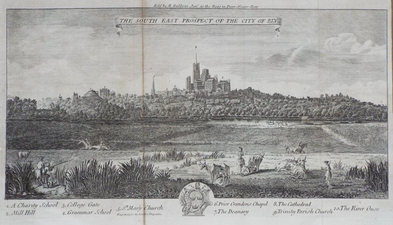 Print - The South East Prospect of the City of Ely.
