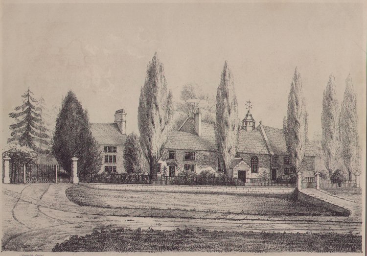 Lithograph - Ladies School of the United Bretheren Tytherton Wilts - Lavars