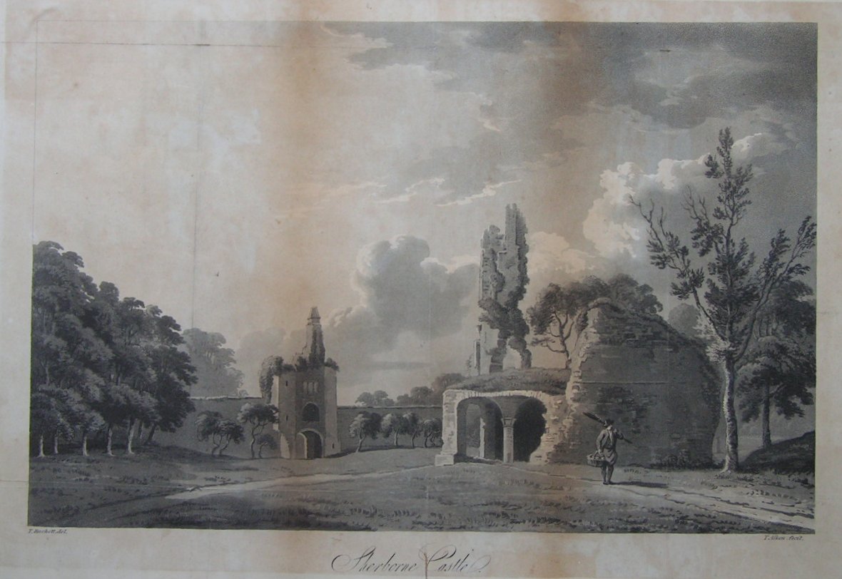 Aquatint - Sherborne Castle - Alken