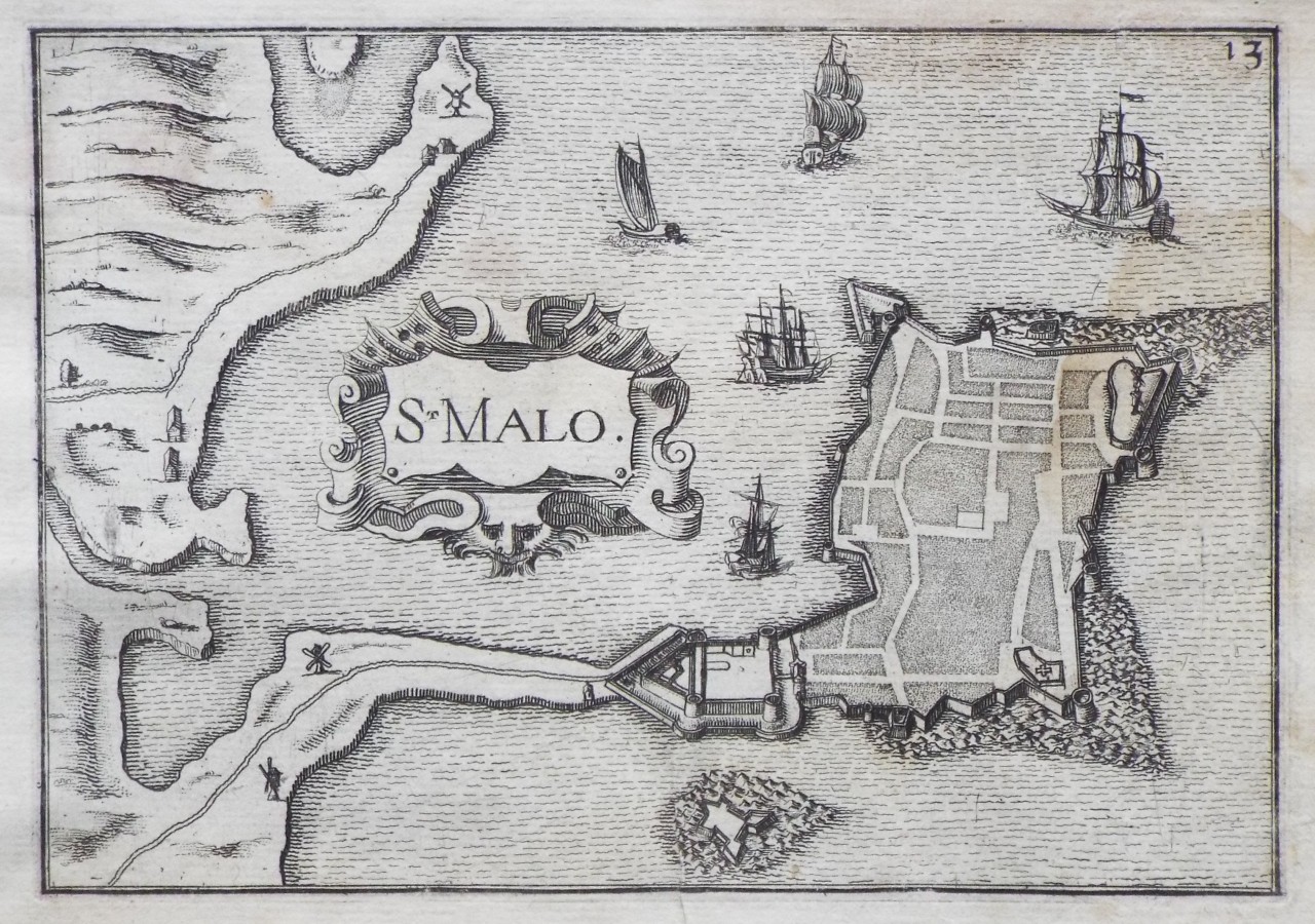 Map of Saint-Malo - Saint-Malo