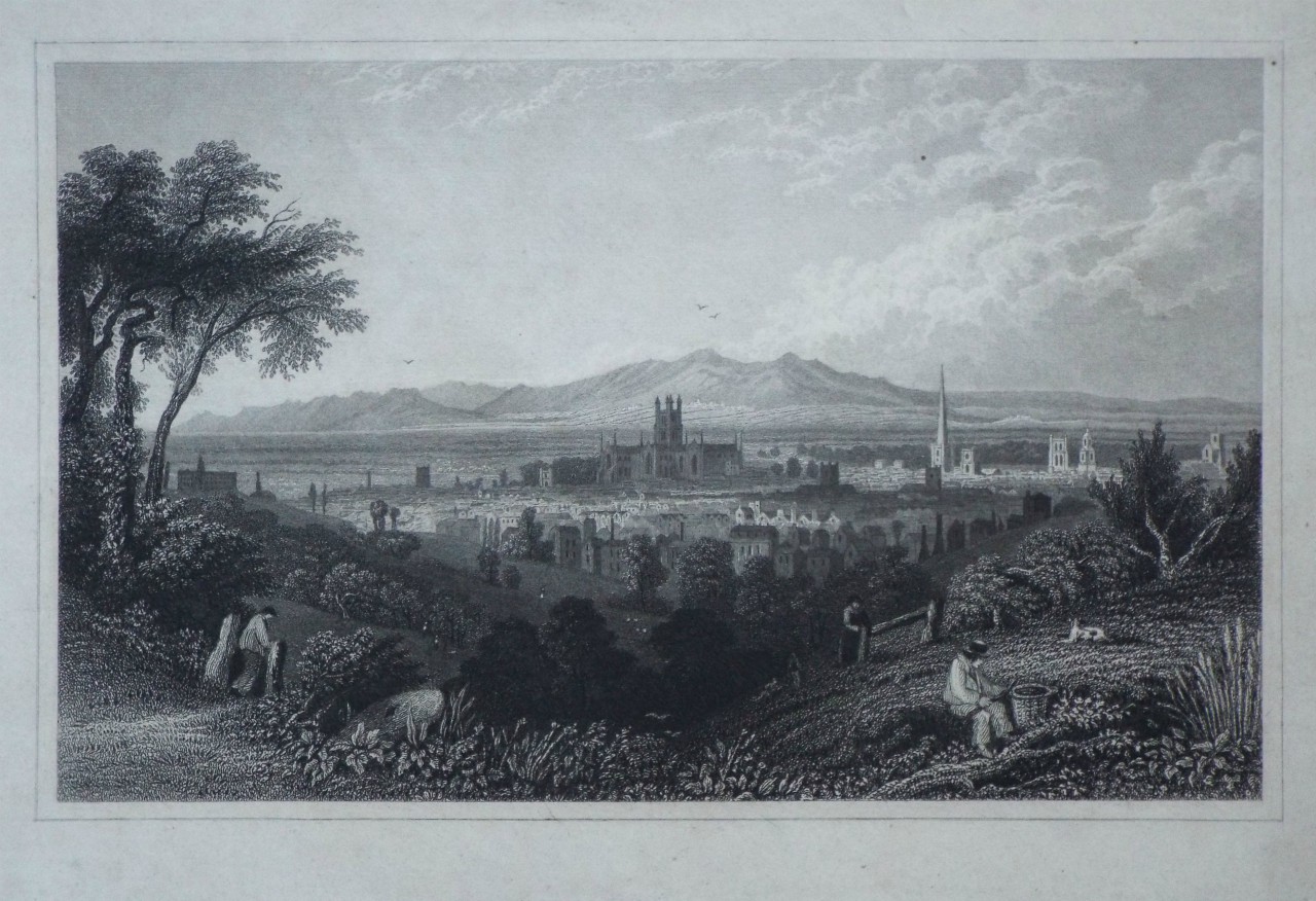 Print - View of the City of Worcester, from the N. E. - Taylor