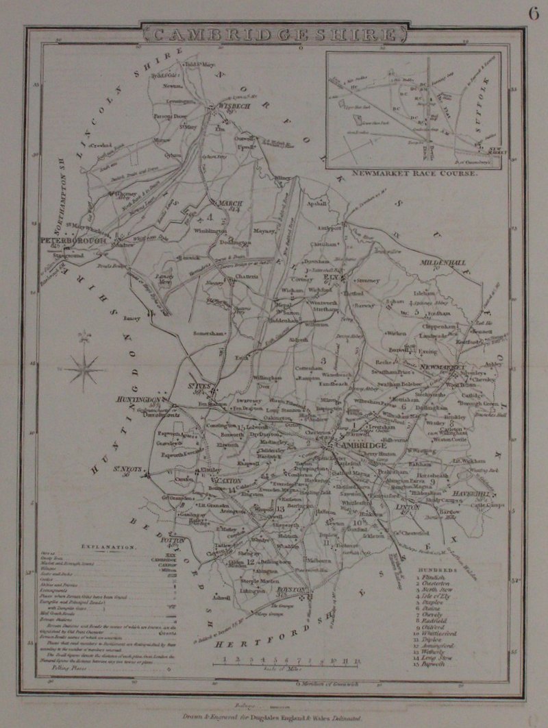 Map of Cambridgeshire - Cole & Roper