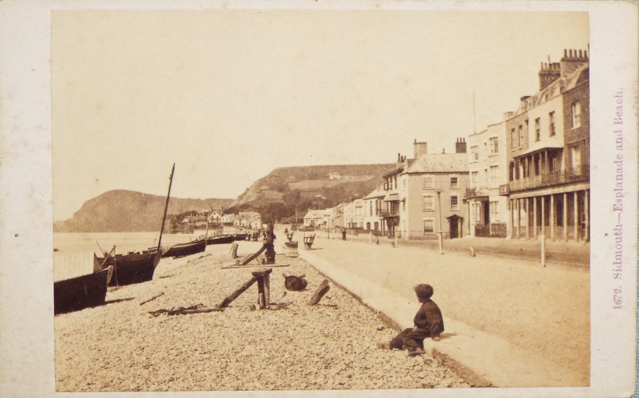 Photograph - Sidmouth - Esplanade and Beach.