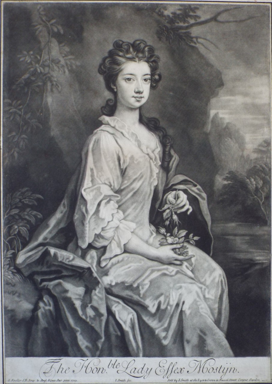 Mezzotint - The Honble. Lady Essex Mostyn. - Smith