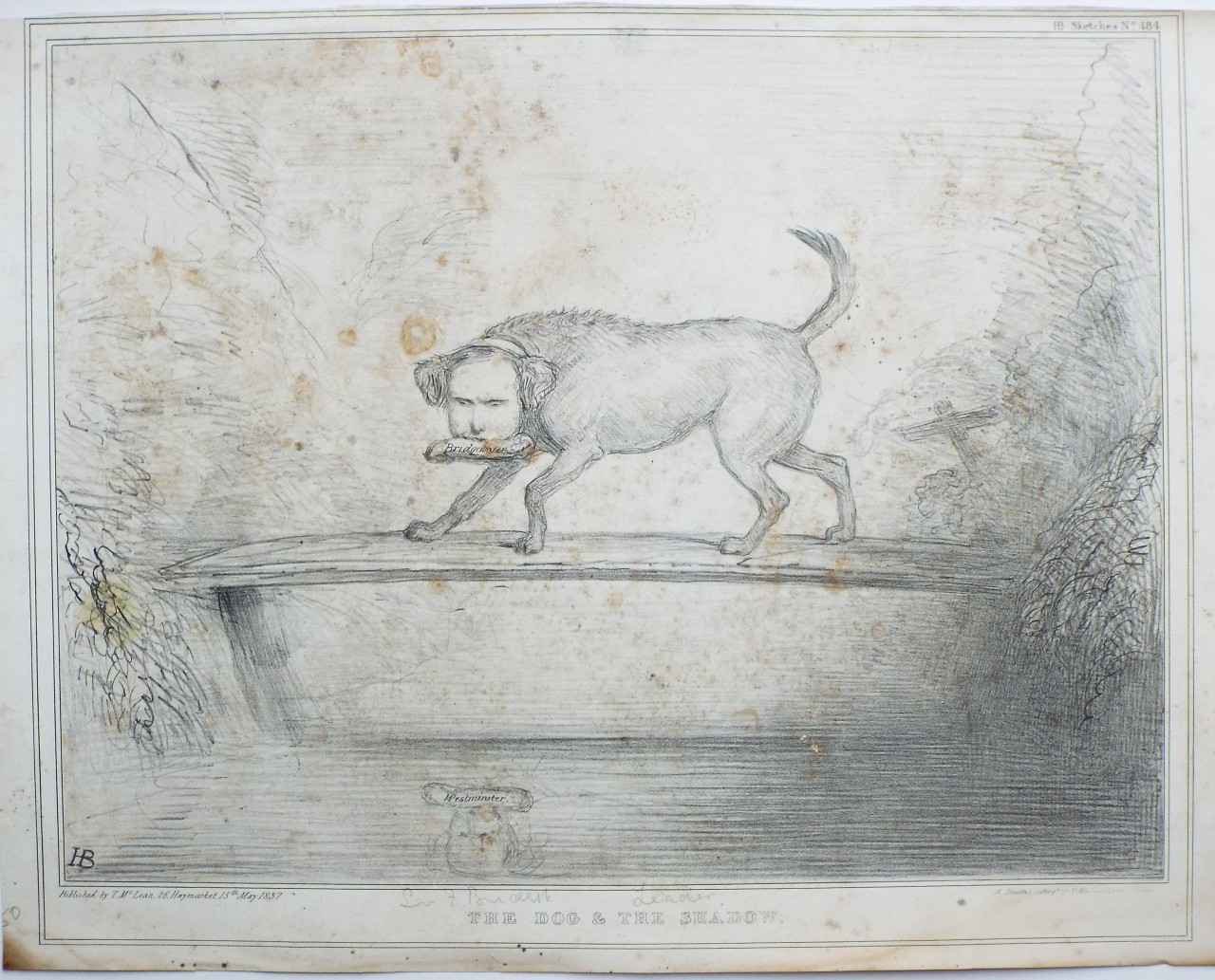 Lithograph - 484: The Dog & the Shadow.