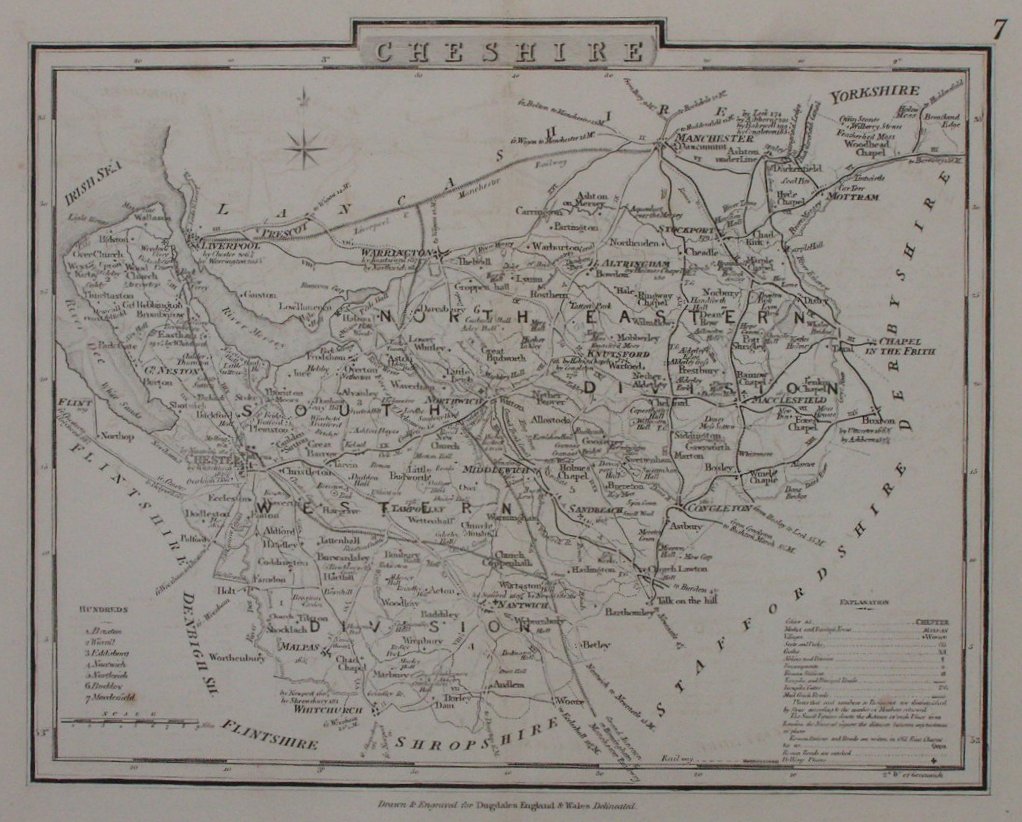 Map of Cheshire - Cole & Roper