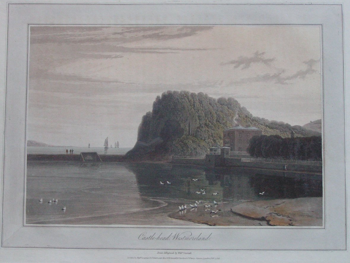 Aquatint - Castle-head, Westmoreland - Daniell