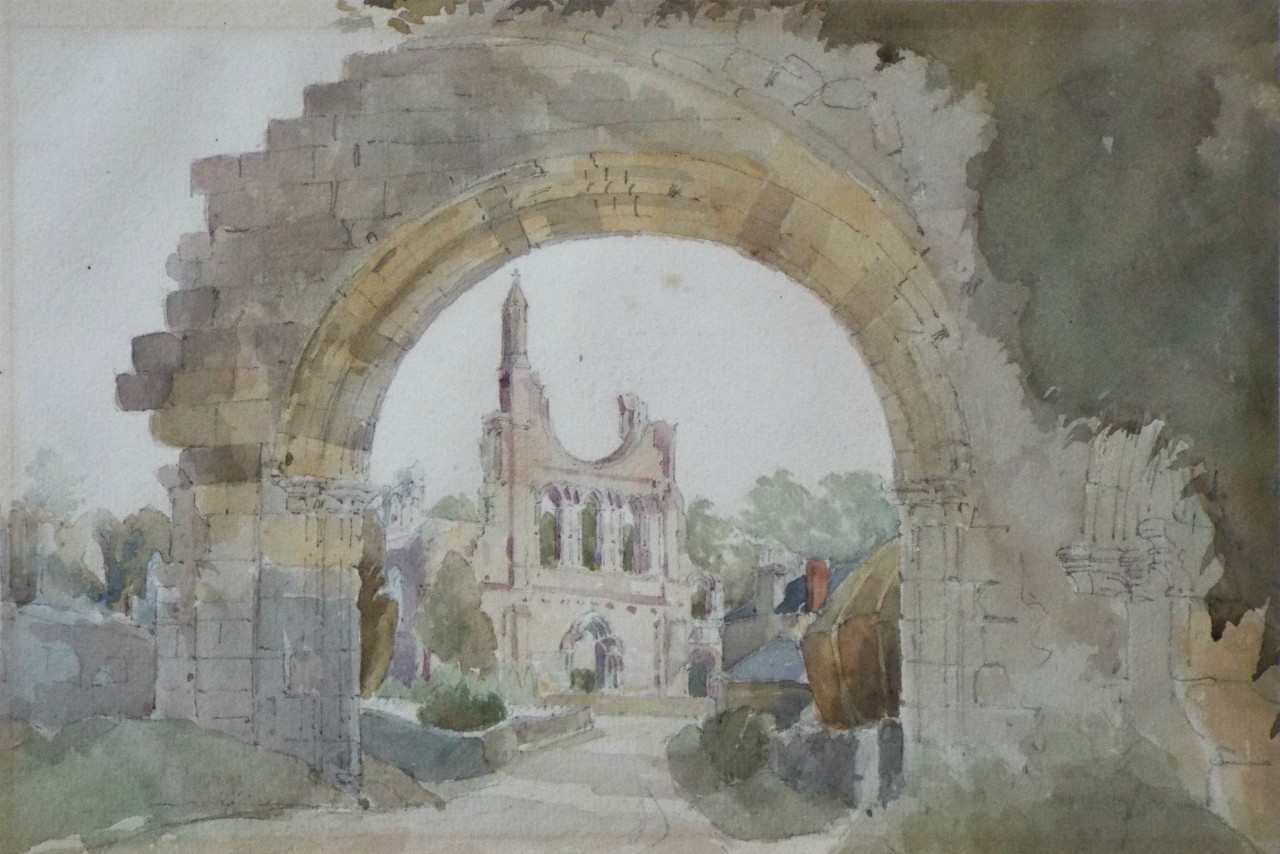 Watercolour - Byland Abbey